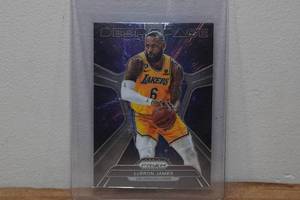lot 89 image: 2023-24 Panini Prizm LeBron James Deep Space Basketball Card
