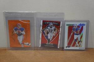 lot 91 image: Football Cards - Josh Allen and Jim Kelly