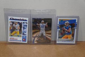 lot 92 image: Justin Herbert Football Cards - Optic Rookie