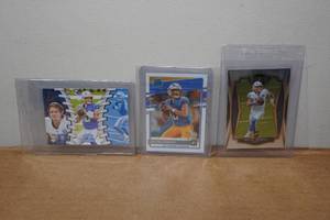 lot 93 image: Justin Herbert Rookie Football Cards