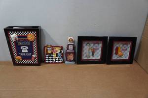lot 277 image: Assorted 50s Diner Wall Dcor
