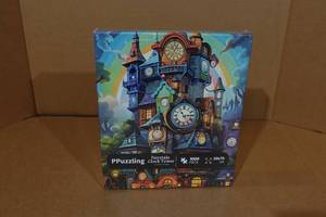 lot 8 image: Ppuzzling 1,000 Piece Fairy Clock Tower Puzzle