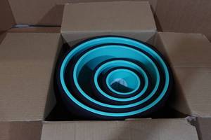 lot 22 image: 4-Pack of Yoga Roller Wheels for BackNeck Pain
