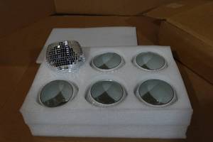lot 166 image: Disco Ball Glass Vases