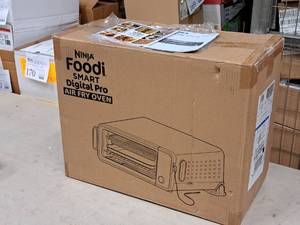 lot 820 image: Ninja Foodi Smart Digital Pro SP250 Series Air Fry Oven (in original packaging)
