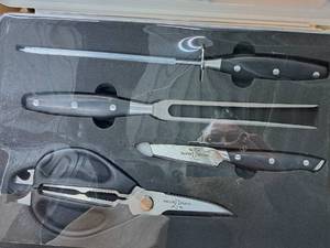 lot 876 image: Trusted Butcher Knife Set (in original packaging) with Case