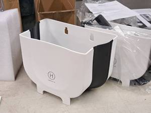 lot 878 image: Lot of (2) Henning Lee Side-Counter Trash Bins (in original packaging)
