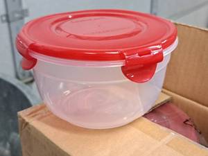 lot 905 image: Lot of (6) Lock n Lock Plastic Food Storage Container with Lid 3-12x6 (in original packaging)