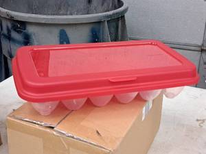 lot 909 image: Lot of (2) Lock n Lock Plastic Egg Storage Container 18-count 7x13x3 (in original packaging)