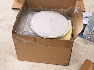 lot 941 image: Lot of (4) Mr Beams LED Puck Lights (White) (in original packaging)