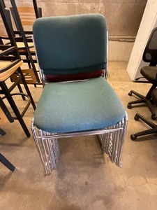 lot 52 image: Stackable Chairs  Set of 9