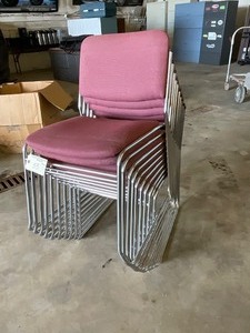 lot 53 image: Stackable Chairs  Set of 10