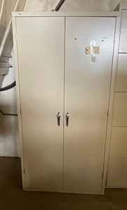 lot 73 image: HON 2-Door Metal Storage Cabinet  5 Shelves