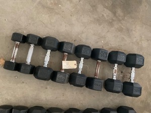 lot 78 image: Rubber-Coated Hand Weights  Set of 8