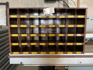 lot 82 image: 40-Compartment Bolt Bin