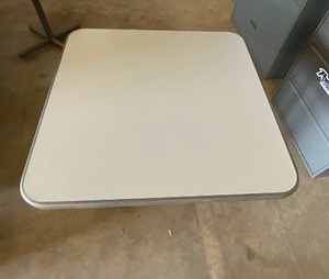 lot 83 image: Set of 3 Utility Tables  3 x 3 x 30 High