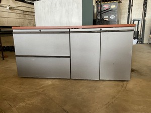 lot 89 image: Metal Storage Cabinet  Low Profile