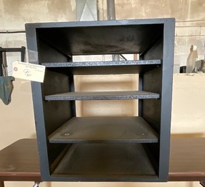 lot 96 image: Wooden Shelf on Casters