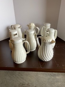 lot 166 image: 8 White insulated coffee pots