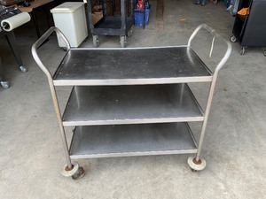 lot 184 image: Stainless Steel cart
