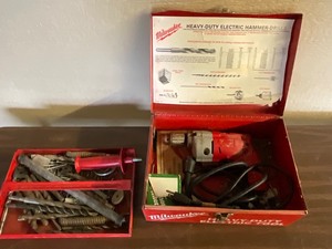 lot 188 image: Milwaukee  hammer drill in case