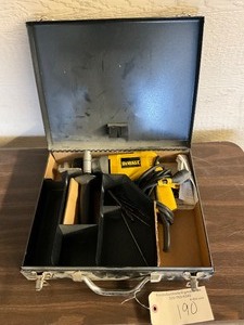 lot 190 image: DeWalt  VSR Hammer Drill in case