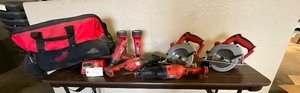 lot 198 image: Milwaukee Tool Kit with bag