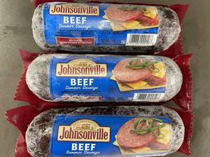 lot 40 image: Johnsonville Beef Summer Sausage - 3 Pack 3LBs total