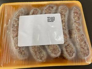 lot 51 image: L - Frozen Traditional Bratwurst Sausages 2.5 lb