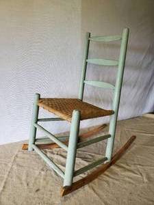 lot 15 image: Possibly An Almon Whiting of Clitherall MN Rocking Chair RARE Find