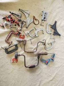lot 87 image: Various Tool Lot with Many different sized Edging Clamps