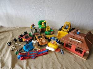 lot 95 image: Vintage Toy Lot, McDonalds, Tonka, Fisher Price, CAT and More