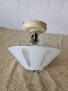 lot 103 image: Vintage Celing Mount Light