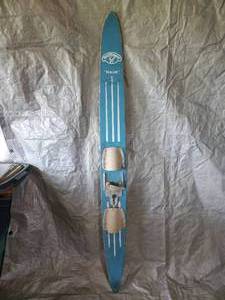 lot 82 image: Vintage Northland Slalom Ski Signed Hall of Fame Water Skier Warren Witherell