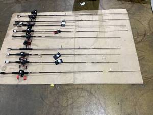 lot 406 image: LOT OF 6 Miscellaneous Fishing Rods