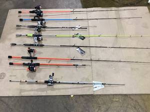 lot 410 image: LOT OF 8 Miscellaneous Fishing Rods