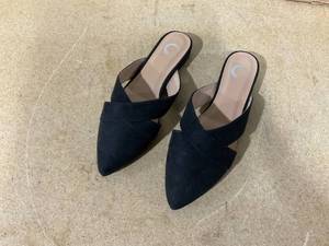 lot 316 image: Giada Mule Flats In Faux Suede- Size 9