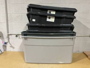 lot 377 image: Miscellaneous LOT of Storage Totes, Lids not included