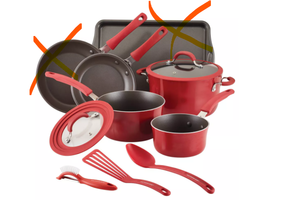 lot 55 image: Rachael Ray Cook  Create 11pc Aluminum Nonstick Cookware Set