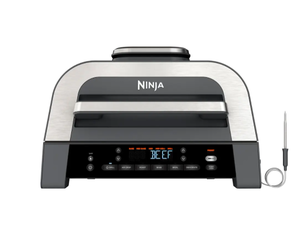 lot 62 image: Ninja - Foodi Smart XL 6-in-1 Countertop Indoor Grill with Smart Cook System, 4-quart Air Fryer - Dark GreyStainless