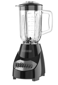 lot 105 image: 10-Speed Blender, Black With Glass Jar