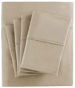 lot 144 image: 800 Thread Count Cotton Blend Sateen 6-Pc. Sheet Set, Queen