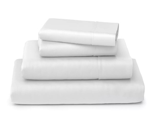 lot 145 image: White, Queen Cosy House Collection Luxury Rayon Derived from Bamboo Bed Sheet Set