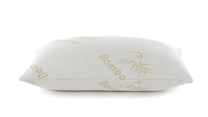 lot 155 image: Cheer Collection Memory Foam Pillow, Standard Classic Design with Bamboo Fabric Cover