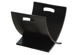 lot 160 image: Oceanstar M1170 Contemporary Wooden Magazine Rack,