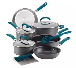 lot 77 image: Rachael Ray Create Delicious 12-pc. Hard-Anodized Aluminum Nonstick Cookware Set