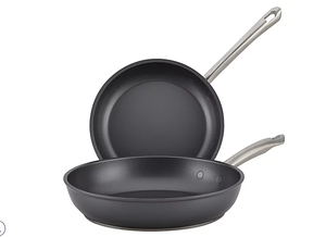 lot 89 image: Anolon Accolade Hard Anodized 2-Piece Nonstick Frying Pan Set