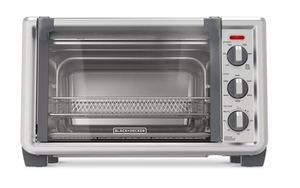 lot 336 image: Black & Decker 6-Slice Crisp N Bake Air Fry Convection Oven