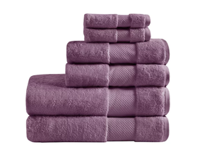 lot 351 image: Madison Park Signature Turkish Cotton 6-Pc. Bath Towel Set