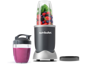 lot 436 image: nutribullet Personal Blender for Shakes, Smoothies, Food Prep, and Frozen Blending, 24 Ounces, 600 Watt, Gray